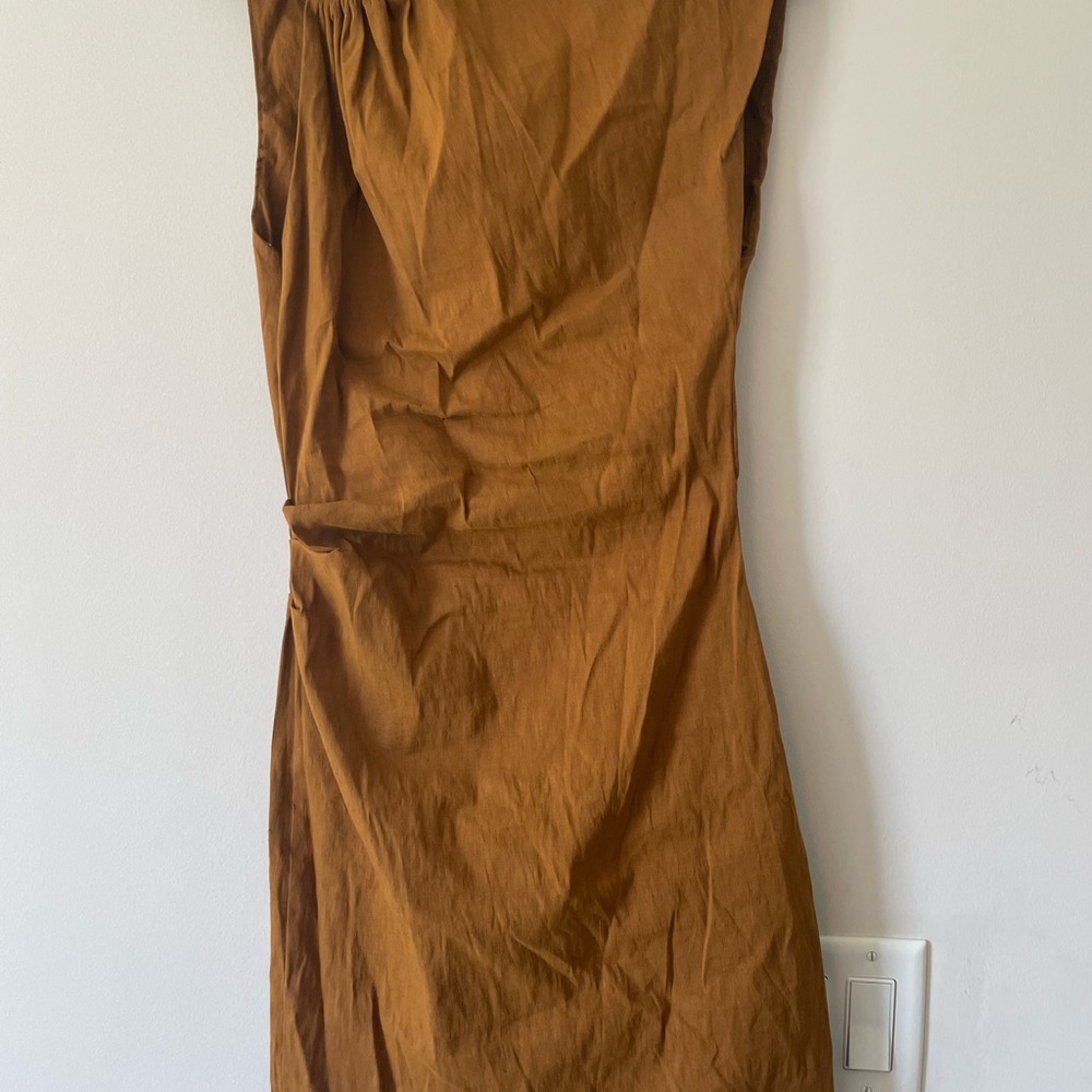 Zara Strapless Brown Dress